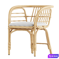 Loa Rattan Chair 3D Model Vray, Corona
