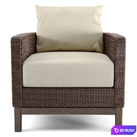 Peninsula Barrel Chair 3D Model Vray