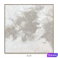 Plaster two square photo frames T-119 3D Model Vray, Corona