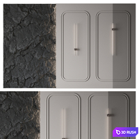 Wall panel №3 3D Model Corona