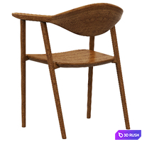Deephouse Chair Monaco 3D Model Vray