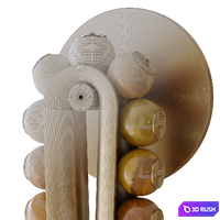 Talisman loop sconce light 3D Model Vray, Corona