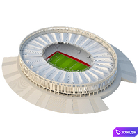 Stadium "Krasnodar" 3D Model Corona