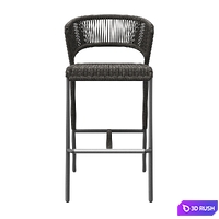 Holly Hunt Salamander Barstool 3D Model Vray, Corona