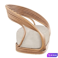 Eva Armchair-by Giovanni Travasa 3D Model Vray, Corona
