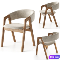 RIO kitchen chair by Montly 3D Model Vray, Corona