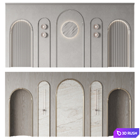 Wall panel №7 3D Model Vray