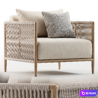 Maldives Lounge Chair Brown Jordan 3D Model Vray, Corona