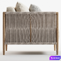 Maldives Lounge Chair Brown Jordan 3D Model Vray, Corona