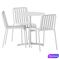 Hay Neu Round Table and Palissade Chair 3D Model Corona