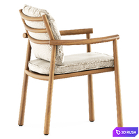 Ukiyo armchair by Tribu 3D Model Vray, Corona