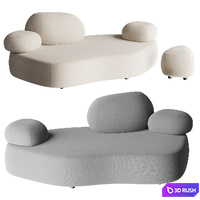 Moroso PEBBLE RUBBLE | Sofa 3D Model Corona