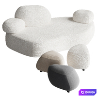 Moroso PEBBLE RUBBLE | Sofa 3D Model Corona