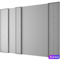Wall 3D Panel 13 3D Model Vray, Corona