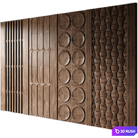 Wall 3D Panel 18 3D Model Corona