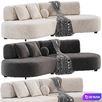 Bon Bon Sofa By Saloni 3D Model Corona