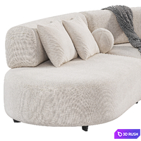 Bon Bon Sofa By Saloni 3D Model Corona