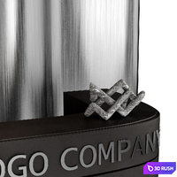 Reception Desk 16 3D Model Corona