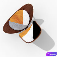 Vita Lounge Chair 3D Model Vray