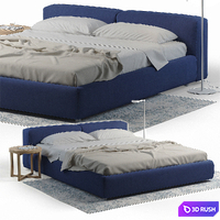 Cappellini Superoblong bed 3D Model Vray