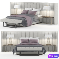 PROVENCE Bed 3D Model Vray