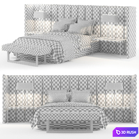 PROVENCE Bed 3D Model Vray