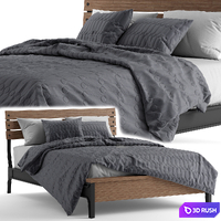 Carbon Loft Saknussemm Amber Queen Bed 3D Model Vray