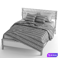 Carbon Loft Saknussemm Amber Queen Bed 3D Model Vray