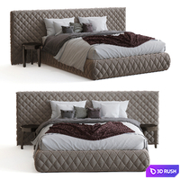 Meridiani Bed Tuyo 3D Model Corona