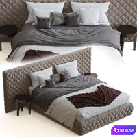 Meridiani Bed Tuyo 3D Model Corona