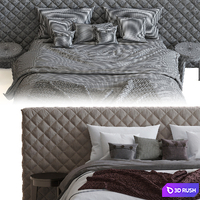 Meridiani Bed Tuyo 3D Model Corona
