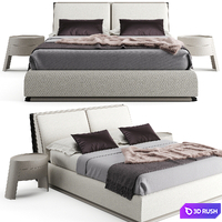 Giorgetti Adam Bed 3D Model Vray, Corona