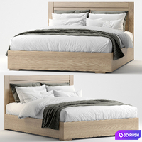 Modern bed 12 3D Model Vray