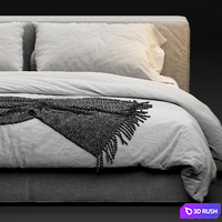 Jesse Mark Bed 3D Model Vray, Corona