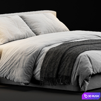 Jesse Mark Bed 3D Model Vray, Corona