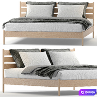 EQ3_Monarch king bed 2 3D Model Vray, Corona