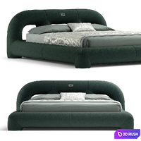 Maya Beork bed 3D Model Vray