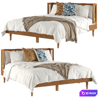 Bed Baxton 3D Model Vray, Corona