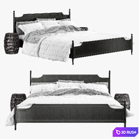 Magnolia home-manor bed cathedral 3D Model Vray