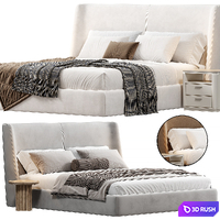 Echo Bed by Domkapa 3D Model Corona