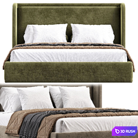Porto Bed By Stylish Club 3D Model Corona