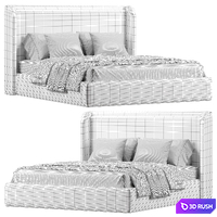 Porto Bed By Stylish Club 3D Model Corona