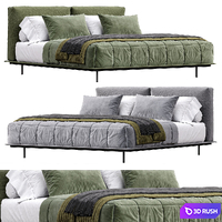Mynight Bed By Lemamobili 3D Model Corona