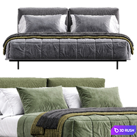 Mynight Bed By Lemamobili 3D Model Corona