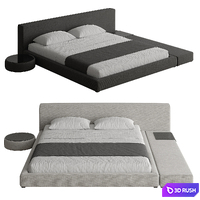 Bed Siena 002 3D Model Corona