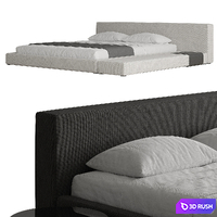 Bed Siena 002 3D Model Corona