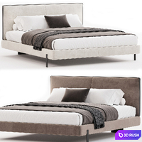 HOUSTON Bed by Diotti 3D Model Corona