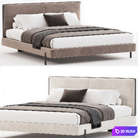 HOUSTON Bed by Diotti 3D Model Corona