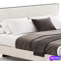 HOUSTON Bed by Diotti 3D Model Corona