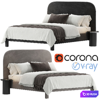 Isabella Bed 3D Model Vray, Corona